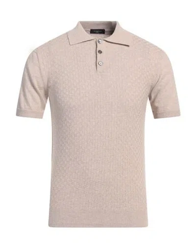 Tombolini Man Sweater Beige Size 42 Cotton