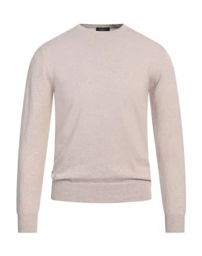 Tombolini Man Sweater Beige Size 42 Cotton