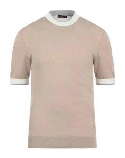 Tombolini Man Sweater Beige Size 44 Cotton
