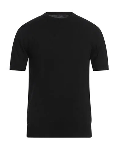 Tombolini Man Sweater Black Size 44 Cotton