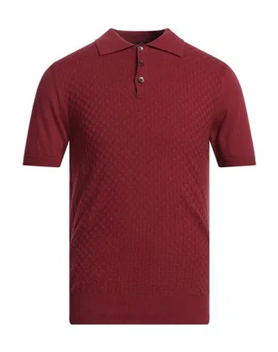 Tombolini Man Sweater Garnet Size 42 Cotton In Red