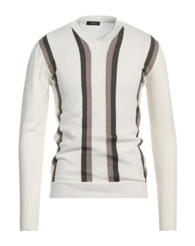 Tombolini Man Sweater Ivory Size 44 Cotton In Gold