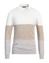 Tombolini Man Sweater Ivory Size 44 Linen, Cotton In White