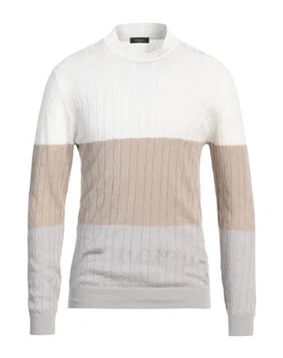 Tombolini Man Sweater Ivory Size 44 Linen, Cotton In White
