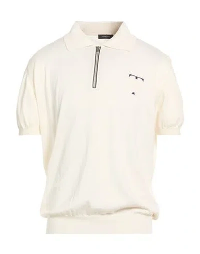 Tombolini Man Sweater Ivory Size 50 Silk, Cotton In White