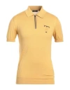 Tombolini Man Sweater Marigold Size 44 Silk, Cotton In Gold