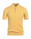 Tombolini Man Sweater Marigold Size 46 Cotton In Yellow