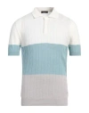 Tombolini Man Sweater White Size 48 Linen, Cotton In White