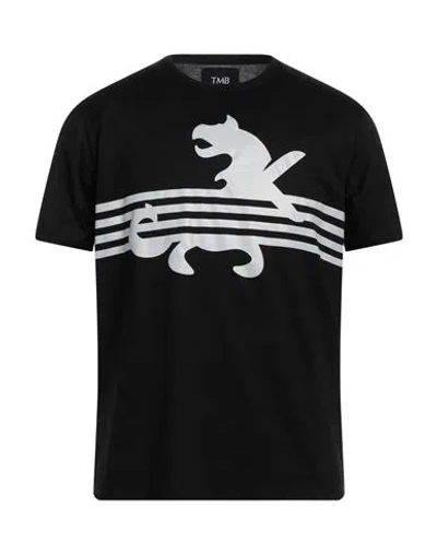Tombolini Man T-shirt Black Size 3xl Cotton