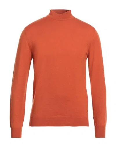 Tombolini Man Turtleneck Orange Size 44 Wool