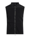 Tombolini Man Cardigan Midnight Blue Size M Cotton In Black