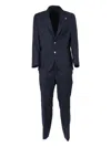 Tombolini Notched-lapel Single-breasted Suit In Blue