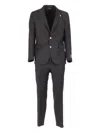 Tombolini Notched-lapel Single-breasted Suit In Gray