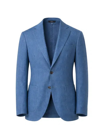 Tombolini Notched-lapel Single-breasted Blazer In Blue