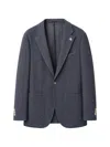 Tombolini Pinstripe-pattern Notched-lapel Jacket In Blue