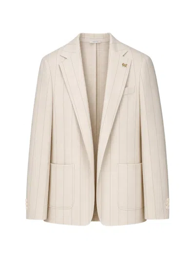 Tombolini Pinstripe-pattern Single-breasted Blazer In Multi