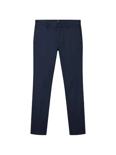 Tombolini Pressed-crease Chinos In Blue