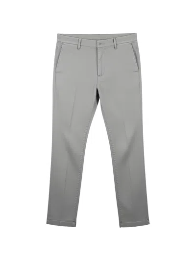 Tombolini Pressed-crease Chinos In Gray