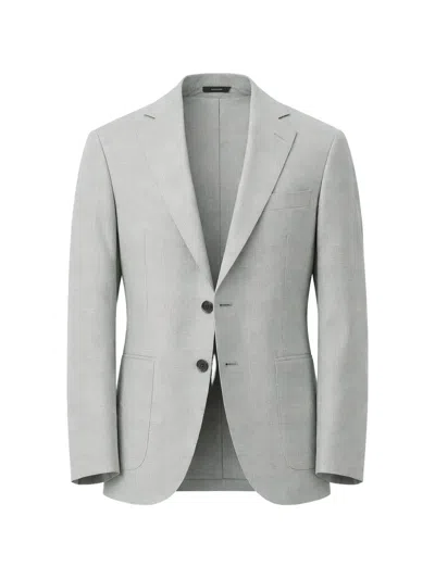Tombolini Prince-of-wales Check Blazer In Gray