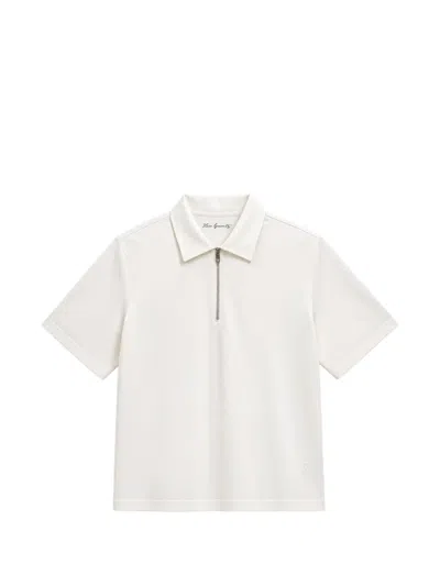 Tombolini Quarter-zip Polo Shirt In Neutral