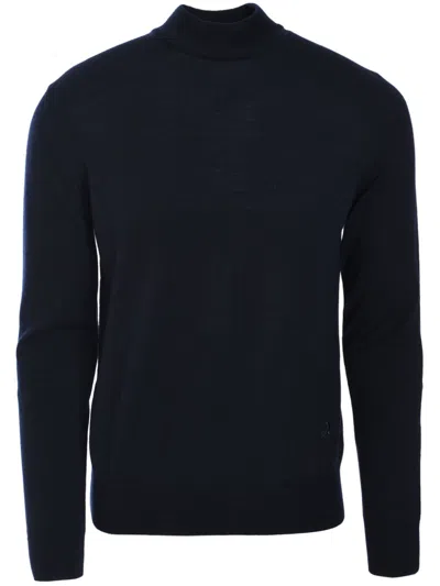 Tombolini Roll Neck Jumper In Blue