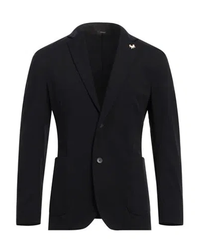 Tombolini Running Man Blazer Black Size 46 Polyamide, Elastane