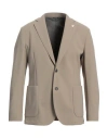 Tombolini Running Man Blazer Sand Size 48 Cotton, Polyamide, Elastane In Beige