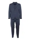 Tombolini Tailored Running Suit With Single Button Closure In Blue