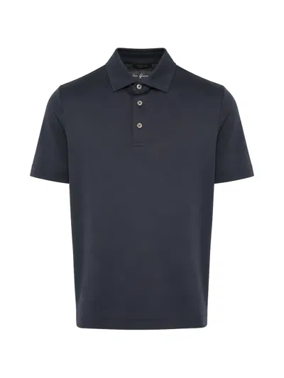 Tombolini Short-sleeve Polo Shirt In Blue