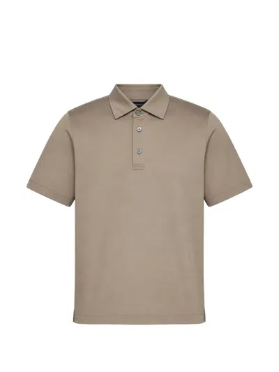 Tombolini Short-sleeve Polo Shirt In Gray