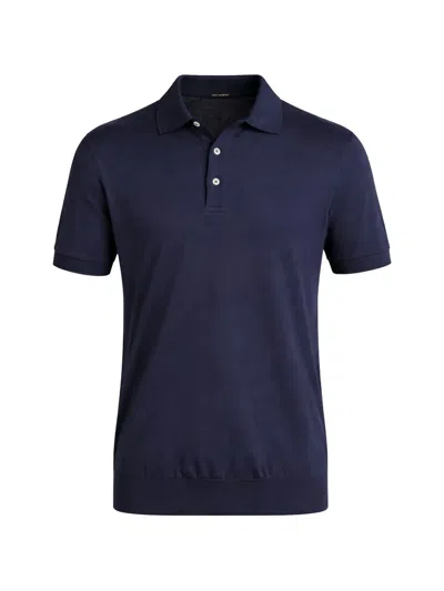 Tombolini Short-sleeve Polo Shirt In Blue