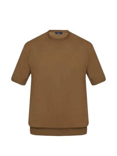 Tombolini Short-sleeved T-shirt In Brown