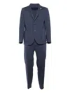 Tombolini Tailored Running Suit With Single Button Closure In Blue