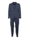 Tombolini Tailored Running Suit With Single Button Closure In Blue