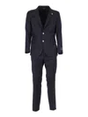 Tombolini Wool Single-breasted Suit In Blue