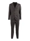 Tombolini Single-breasted Suit In Brown