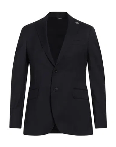Tombolini Sport Man Blazer Midnight Blue Size 50 Virgin Wool