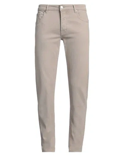 Tombolini Sport Man Pants Taupe Size 32 Lyocell, Cotton, Lycra In Grey