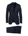 Tombolini Sport Man Suit Midnight Blue Size 44 Wool, Lycra In Blue