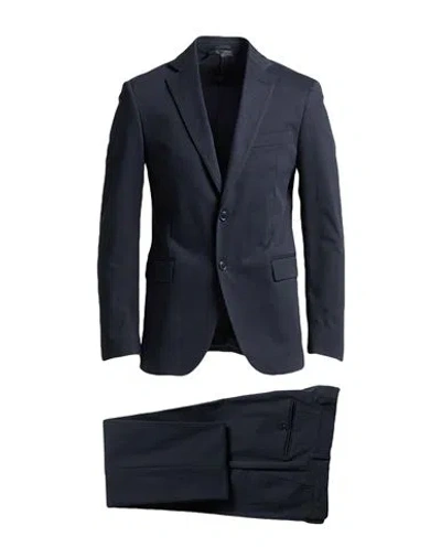 Tombolini Sport Man Suit Navy Size 42 Cotton, Elastane
