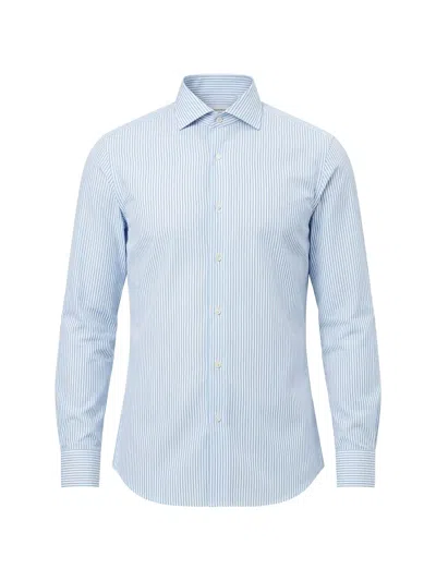 Tombolini Striped Long-sleeve Shirt In Blue