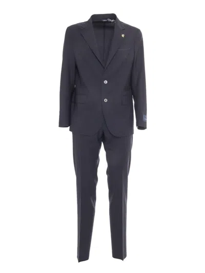 TOMBOLINI TAILORED SUIT WITH NOTCH LAPEL AND SLIM-FIT TROUSERS