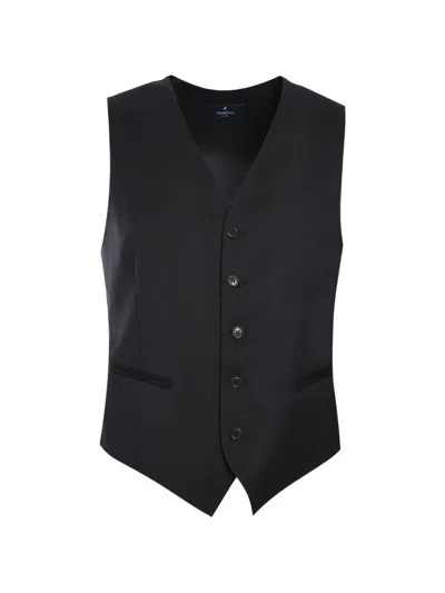 Tombolini V-neck Waistcoat In Black