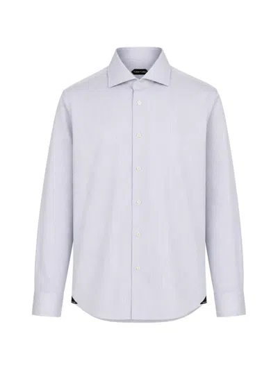 Tombolini Vertical-stripe Long-sleeve Shirt In White