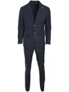 Tombolini Man Suit Midnight Blue Size 50 Merino Wool In Blue