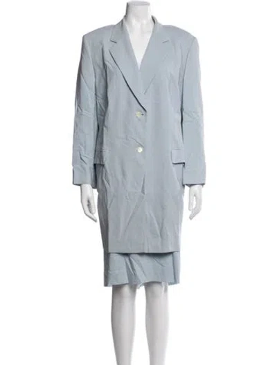 Pre-owned Tombolini Wool Skirt Set In Blue