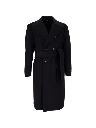 Tombolini Zero Gravity Double-breasted Coat In Black