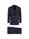 Tombolini Zero Gravity Double-breasted Suit In Blue