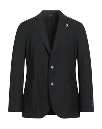 Tombolini Zero Gravity Man Blazer Black Size 46 Virgin Wool, Polyester, Elastane