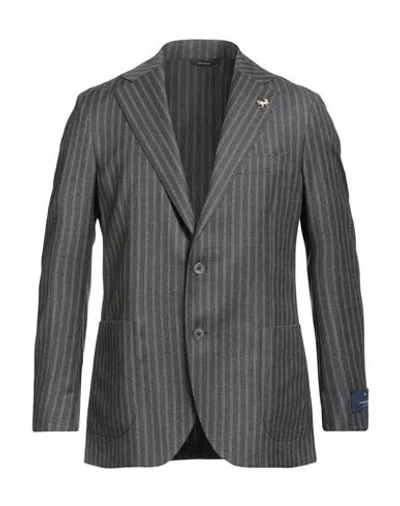 Tombolini Zero Gravity Man Blazer Grey Size 44 Virgin Wool In Gray